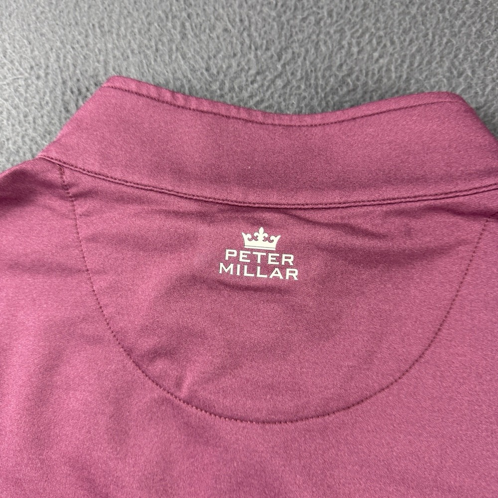 Peter Millar Vest Men's 2XL Purple Golf Galway Stretch 1/4 Zip Performance Sport - Picture 4 of 12
